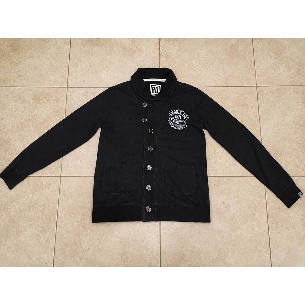 RARE Roots Of Fight Smokin Joe Frazier World Champion Cardigan Size Medium